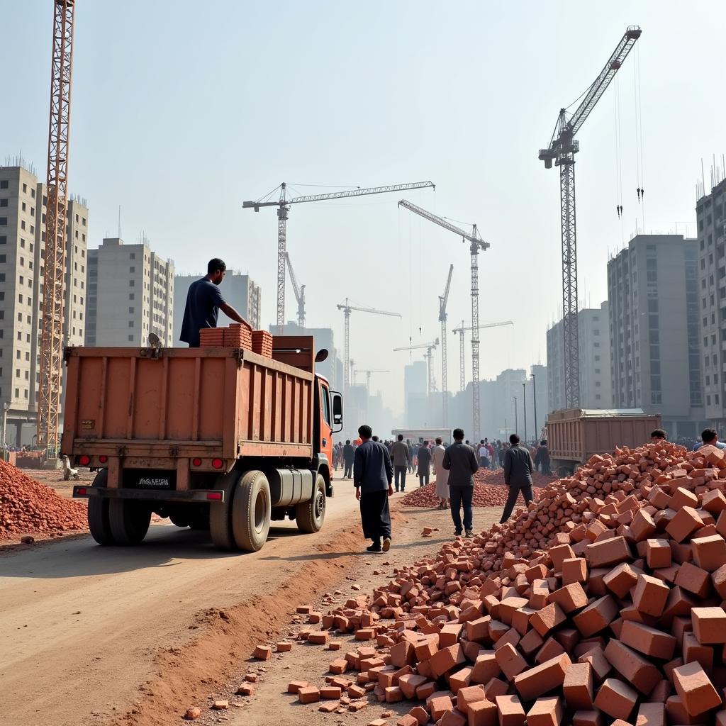 Construction Site in Lahore