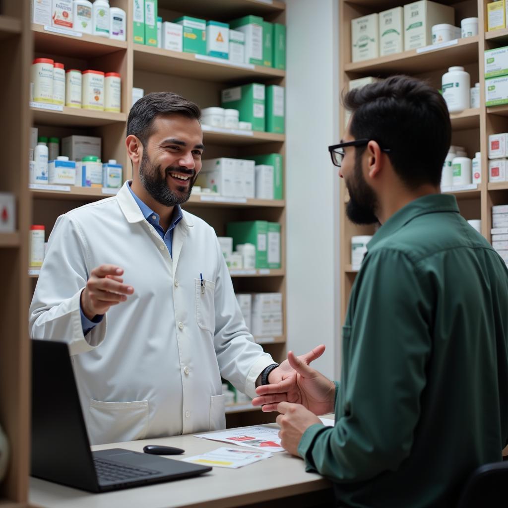 Seeking Advice from a Pharmacist in Pakistan