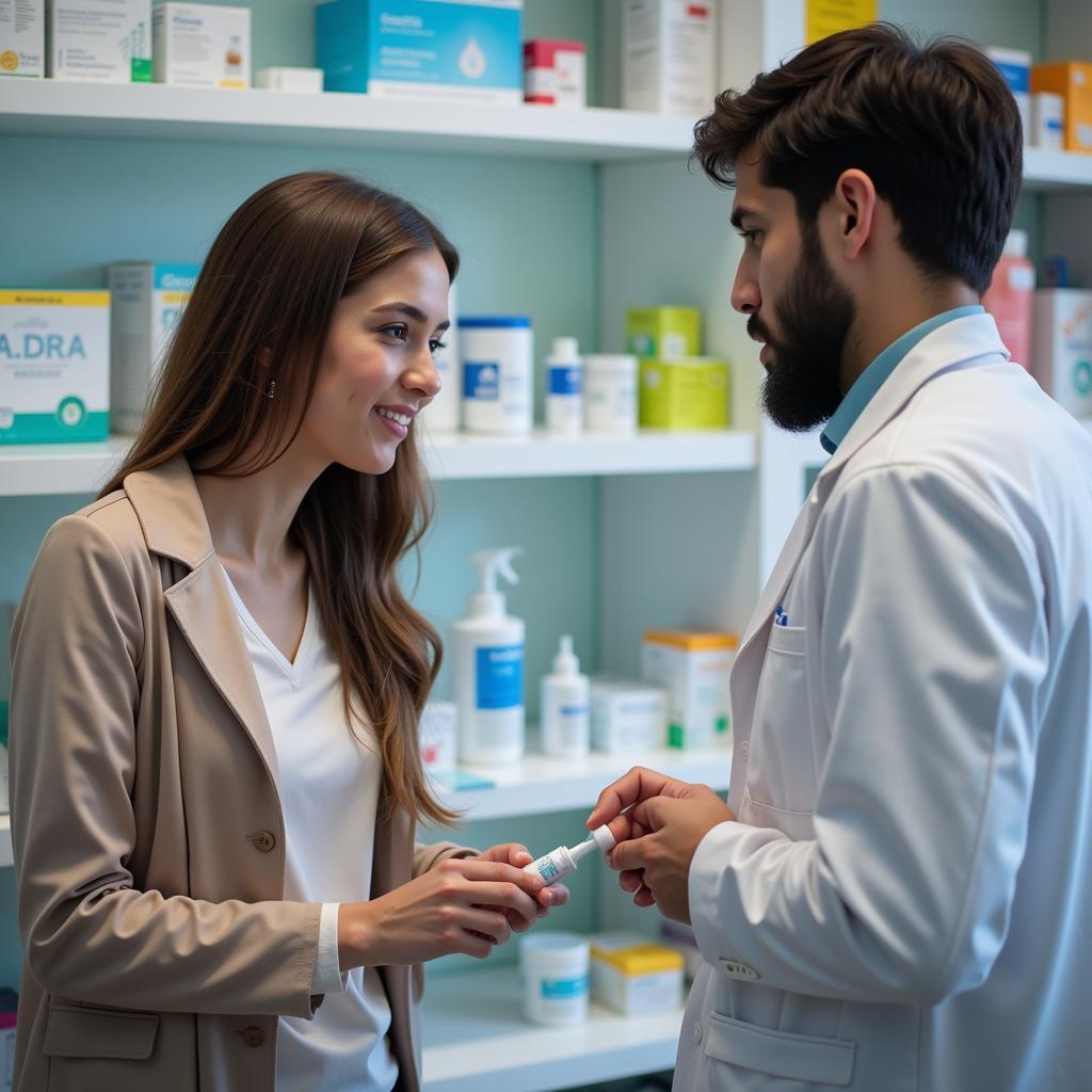 Consulting a pharmacist in Pakistan