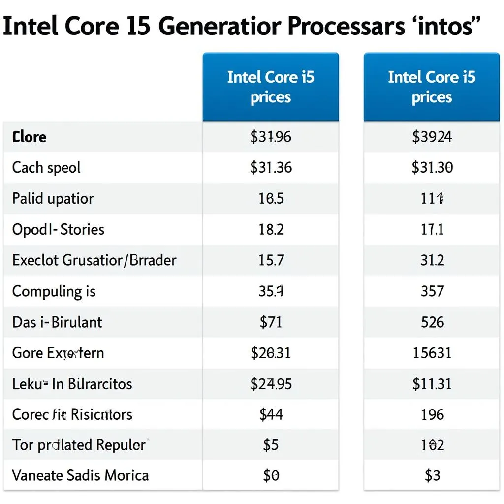 Comparing Core i5 6th Generation Processor Prices