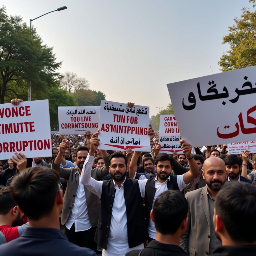 Corruption Protests in Pakistan