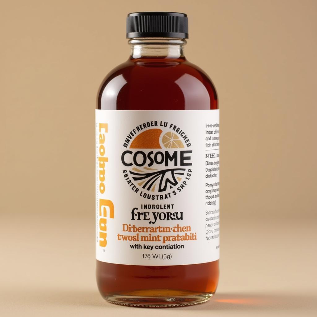 Cosme E Syrup Packaging