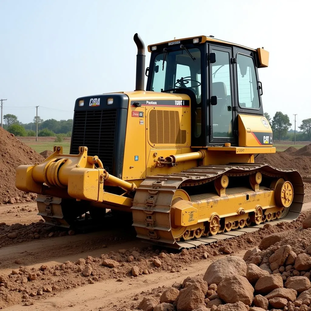 Crawler Bulldozer in Action