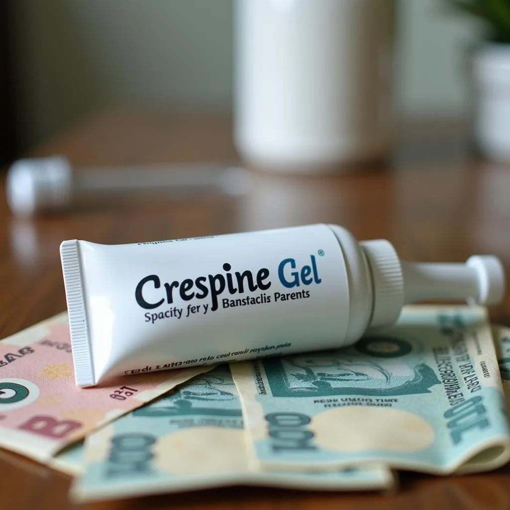 Crespine Gel Tube with Pakistani Rupees