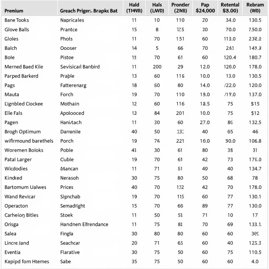 Cricket Gear Price Comparison