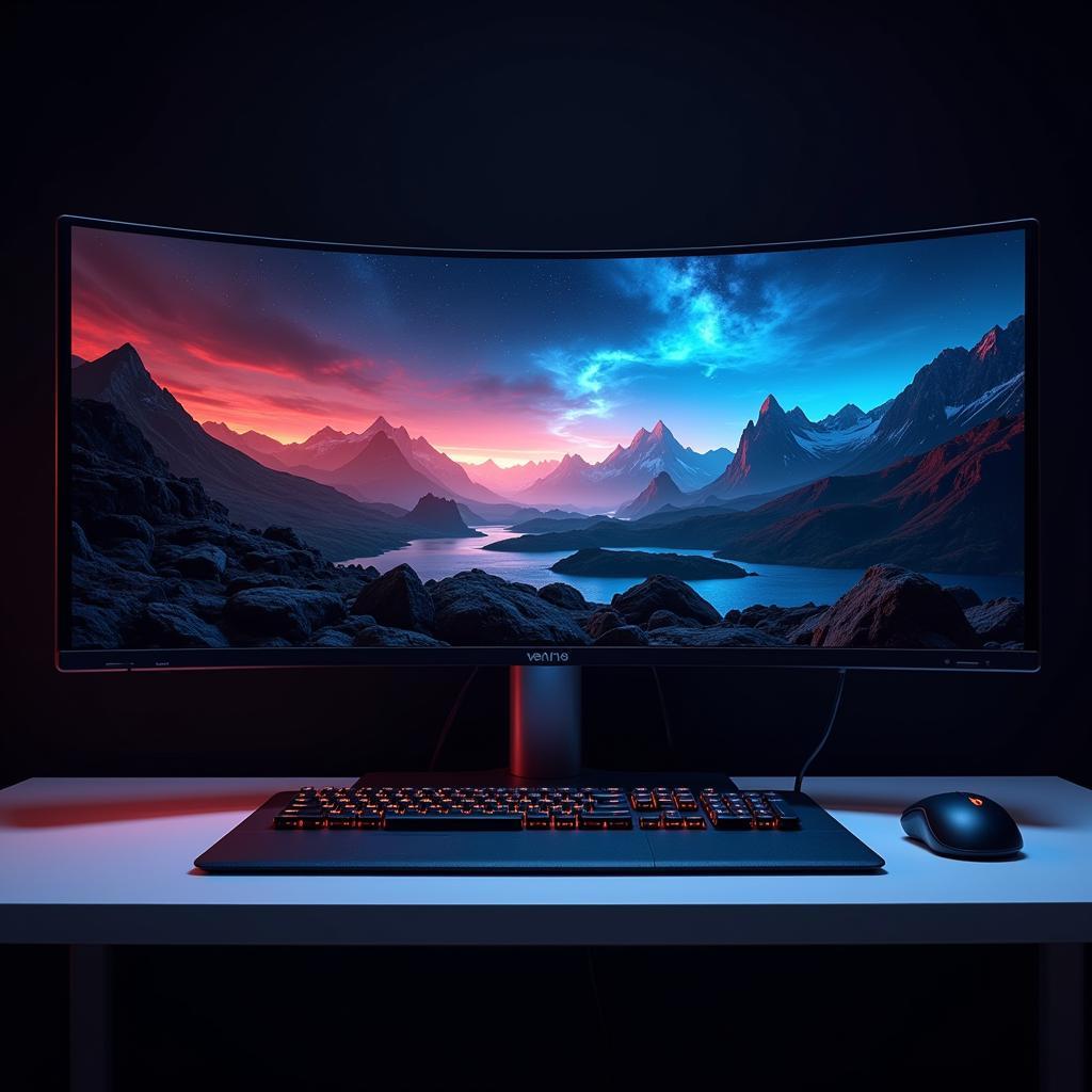 Curved Gaming Monitor Setup