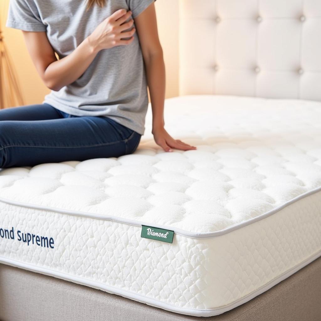 Customer Reviewing Diamond Supreme Foam Mattress