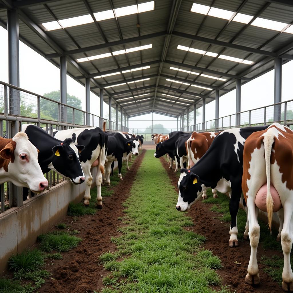 Modern Dairy Farm in Pakistan