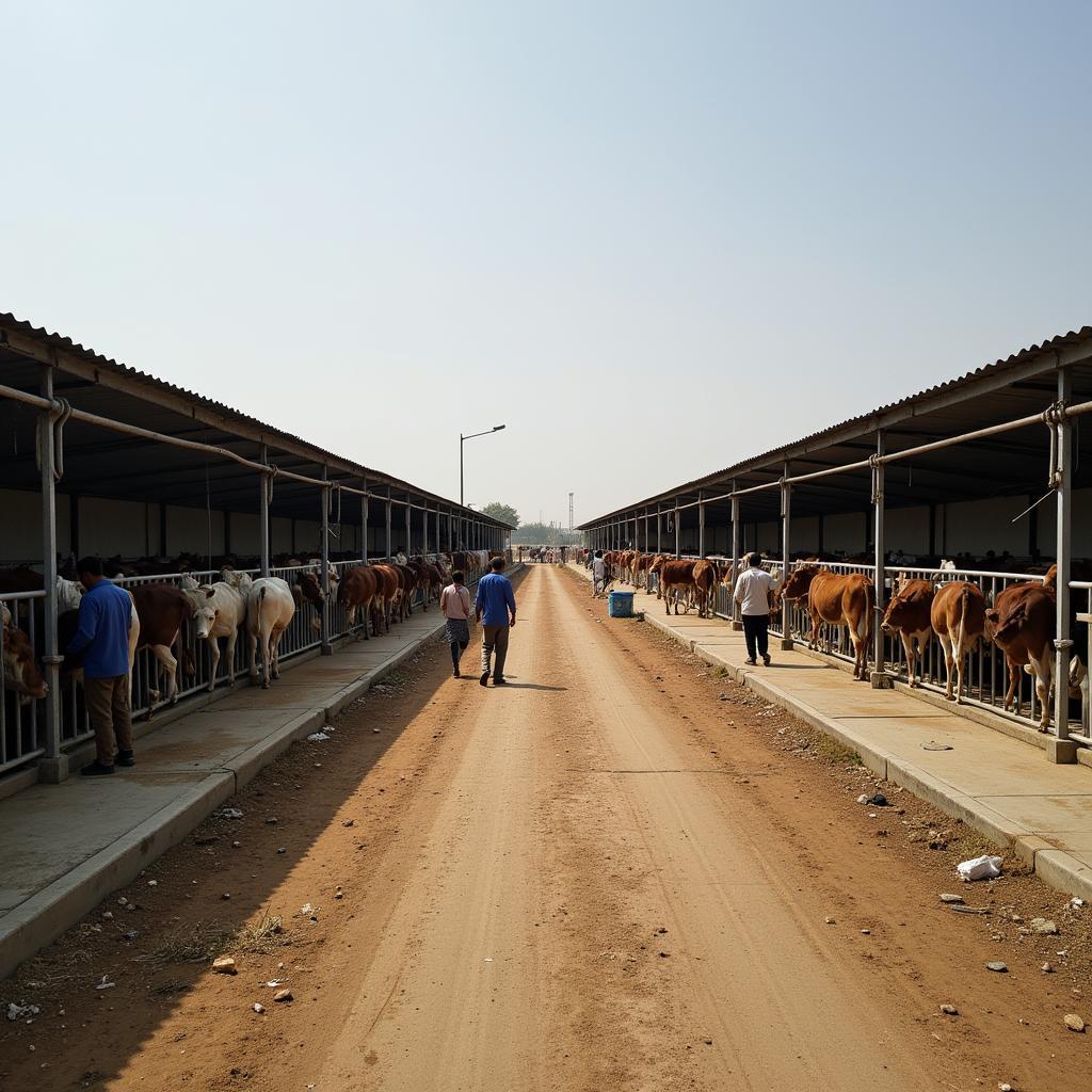 Dairy Farm in Punjab, Pakistan