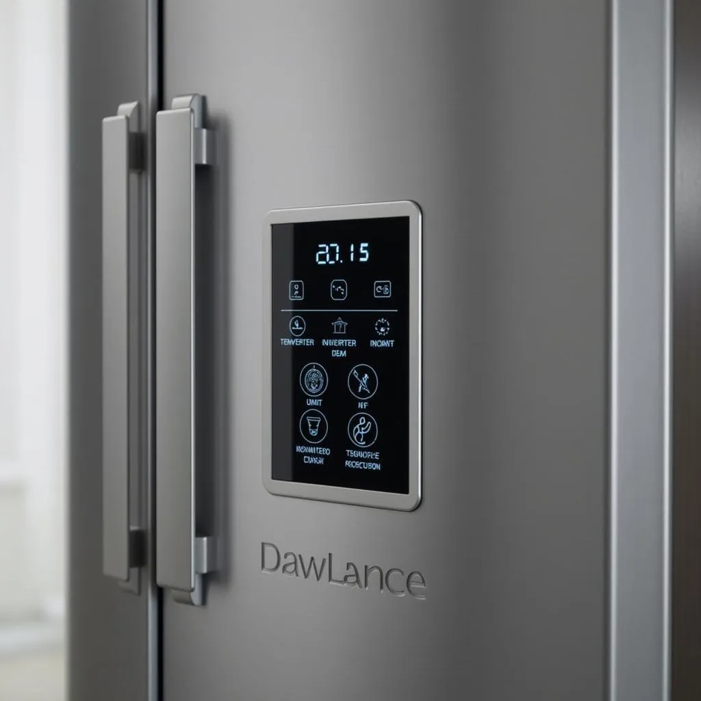 Close-up of Dawlance Refrigerator Control Panel with Advanced Features