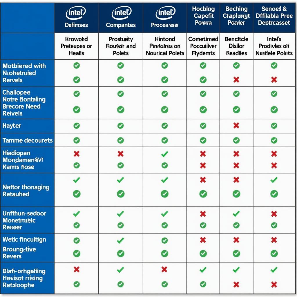 DDR4 Motherboard Chipset Comparison Chart