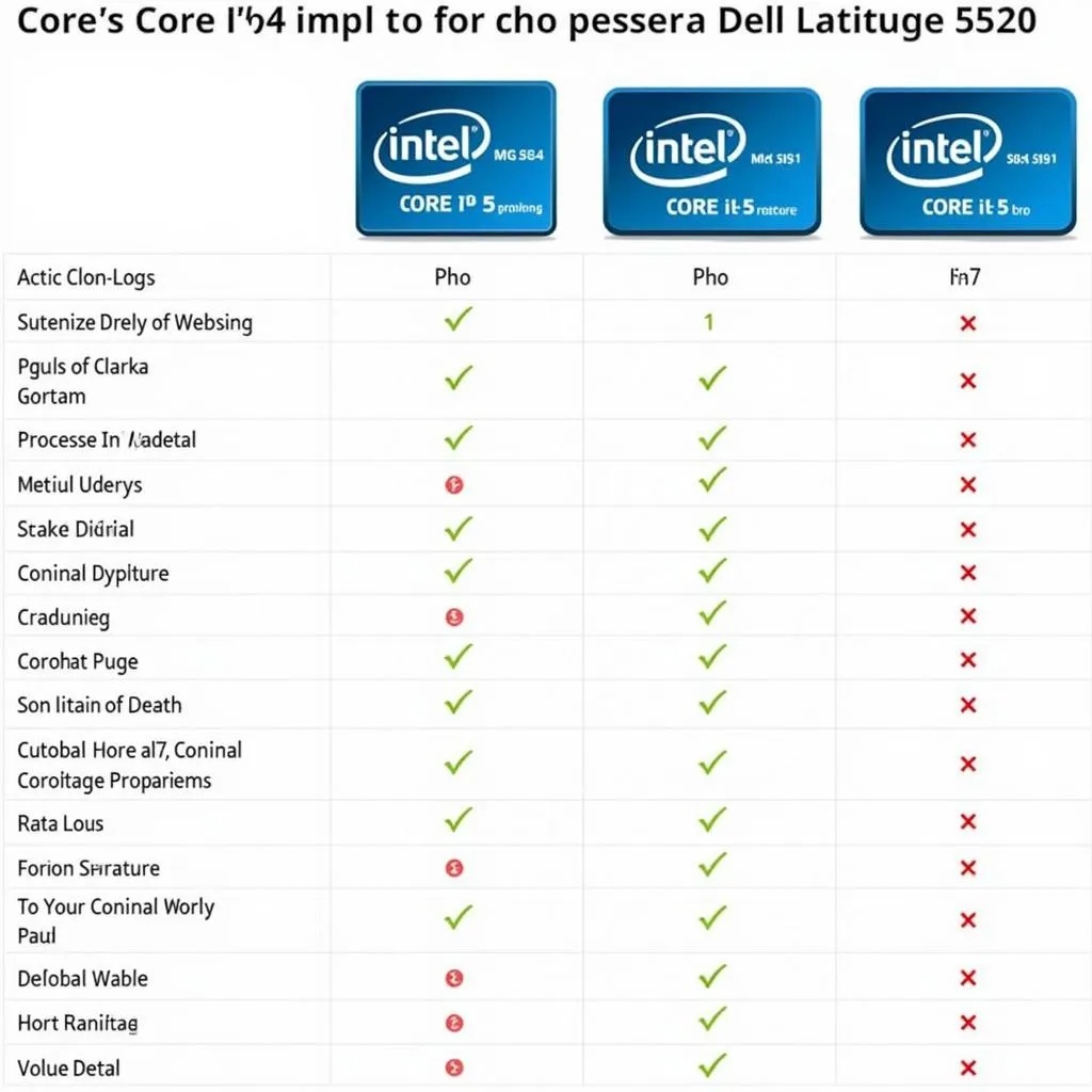 Comparing Dell 5520 Processor Options