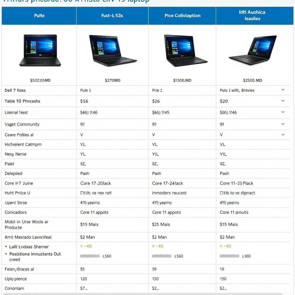 Dell Core i7 Laptop Price Comparison