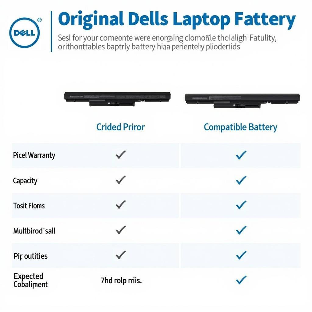 Dell Laptop Battery Comparison