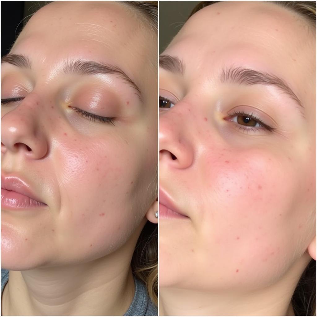 Derma Smoothe Oil Before & After