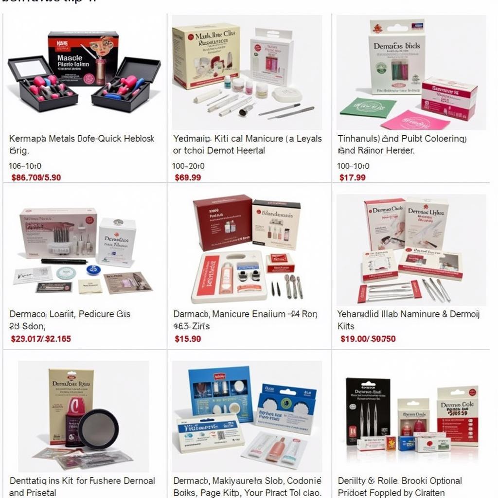 Dermacos Manicure Pedicure Kit Options