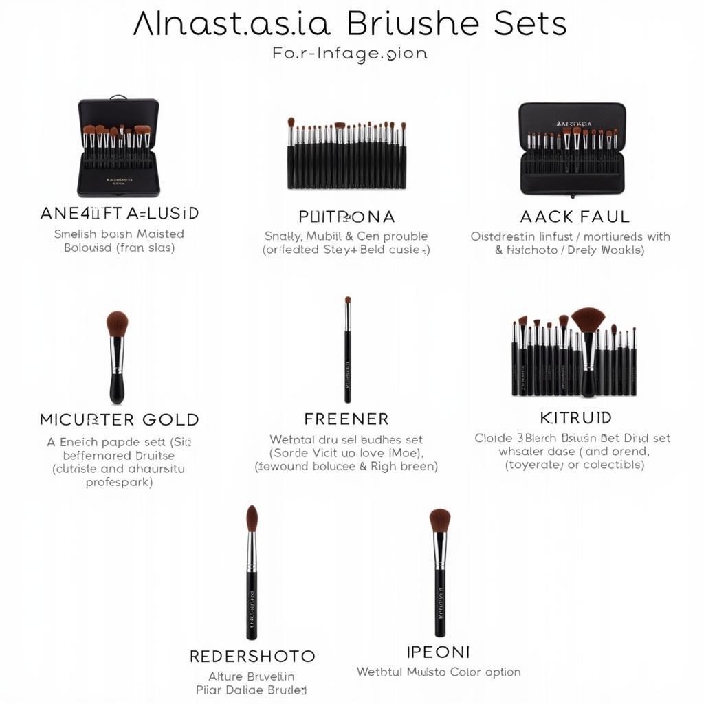 Variety of Anastasia Brush Sets Available