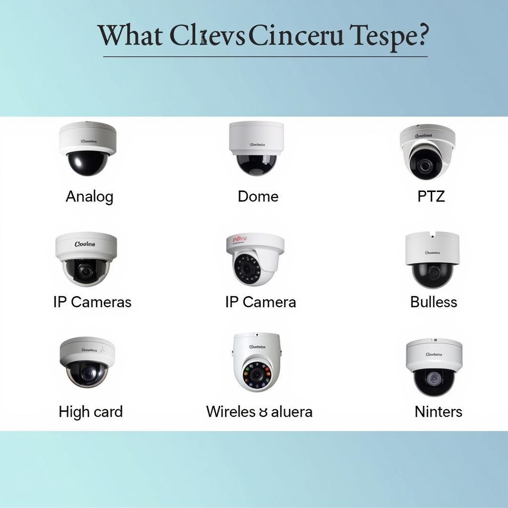 Different CCTV Camera Types in Pakistan Market