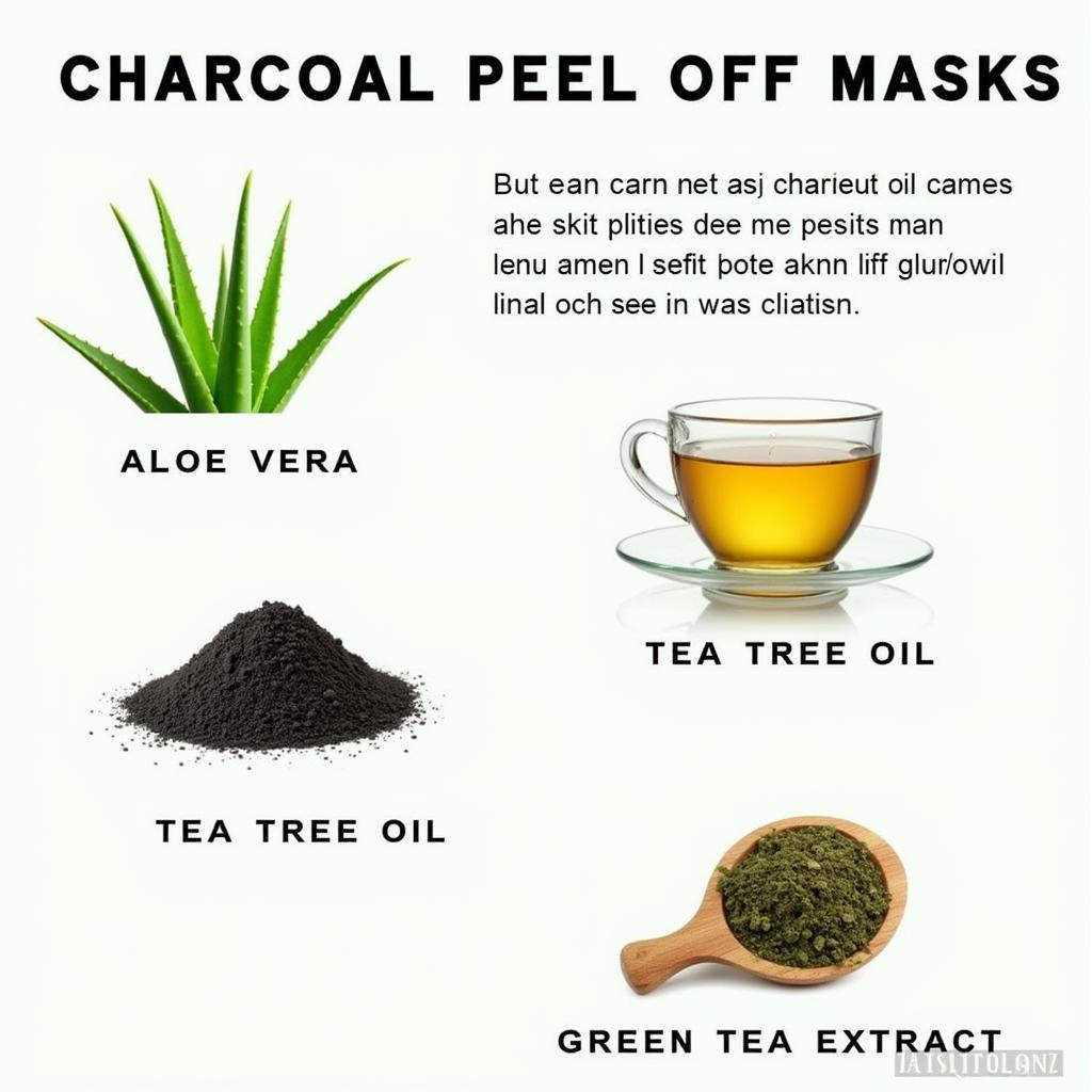 Different Charcoal Peel Off Mask Ingredients