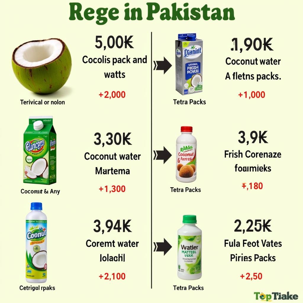 Various coconut water packaging options in Pakistan