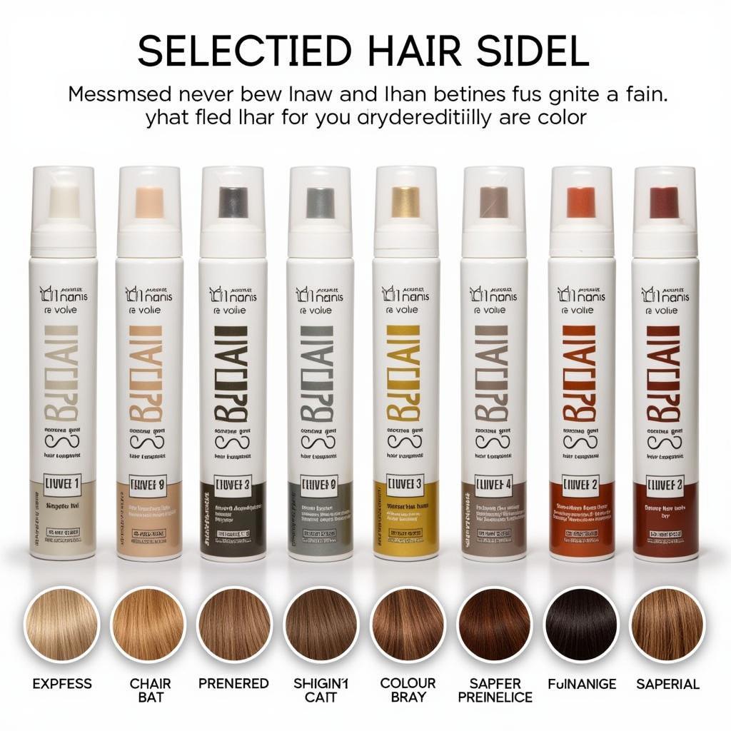 Hair Fiber Spray Shade Range