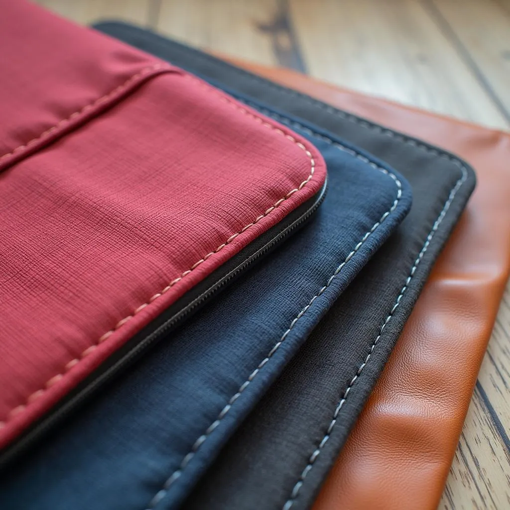 Close-up of Laptop Sleeve Materials