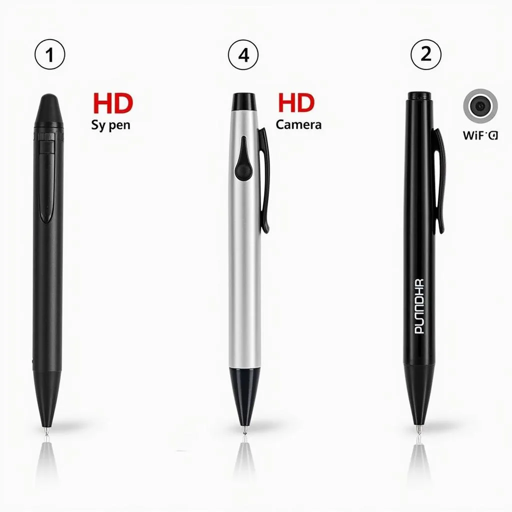 Various pen camera models