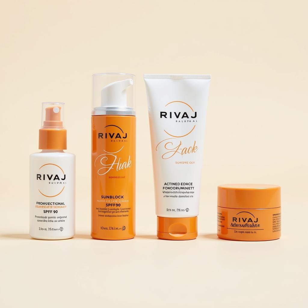 Different Rivaj Sunblock SPF 90 Variants