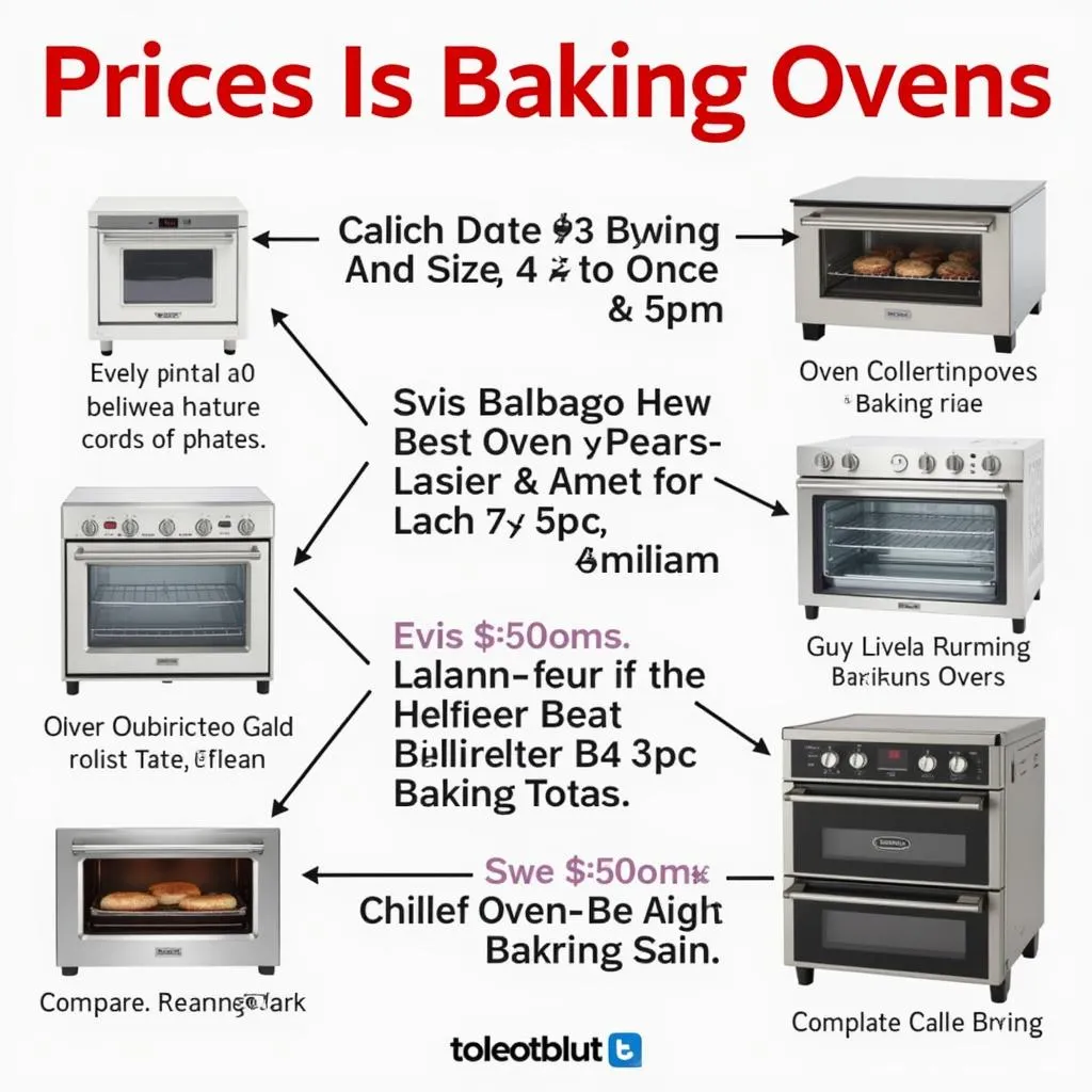 Baking ovens in various sizes