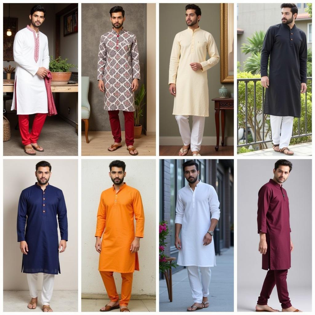 Different Styles of Pakistani Kurta Pajama