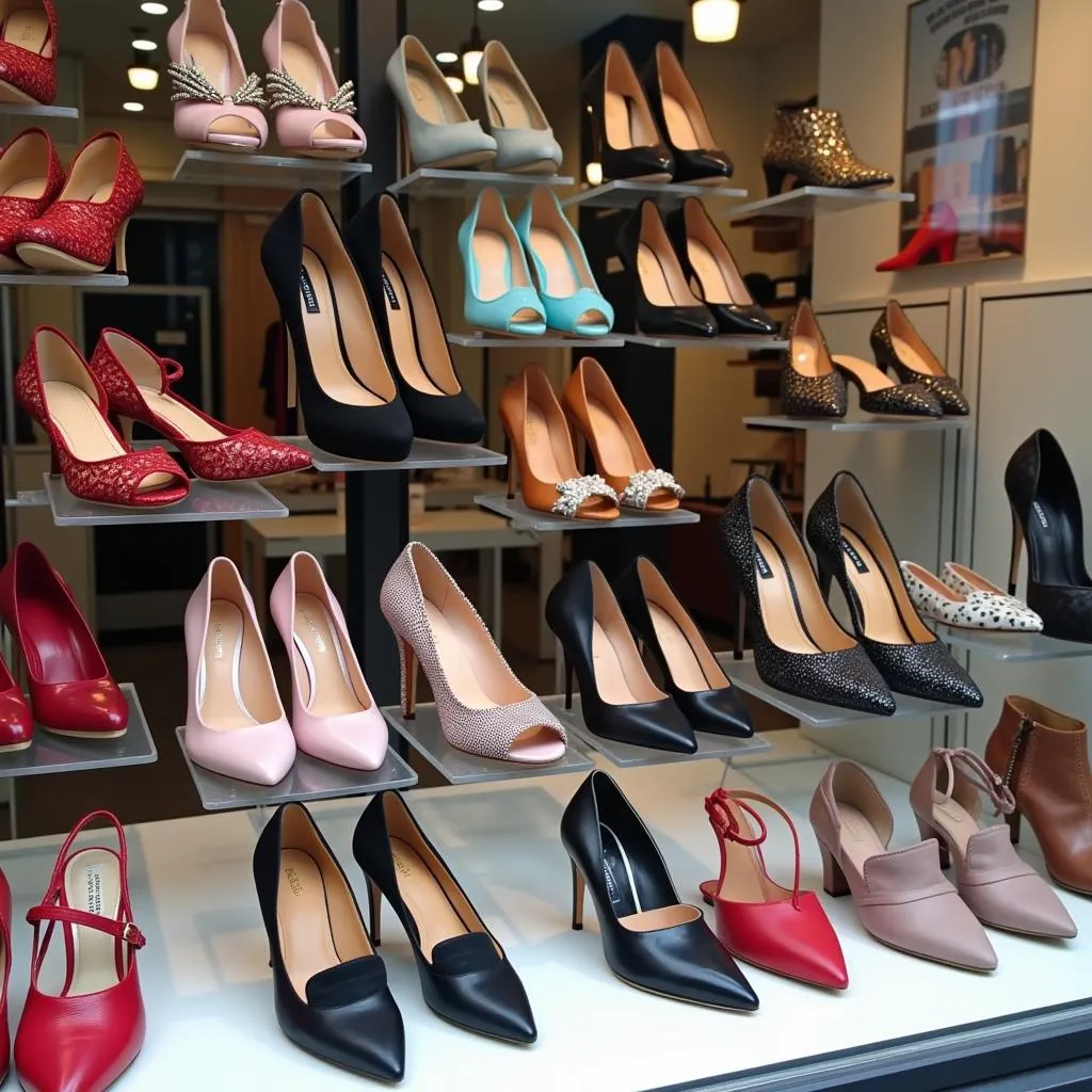 Ladies Shoes Display