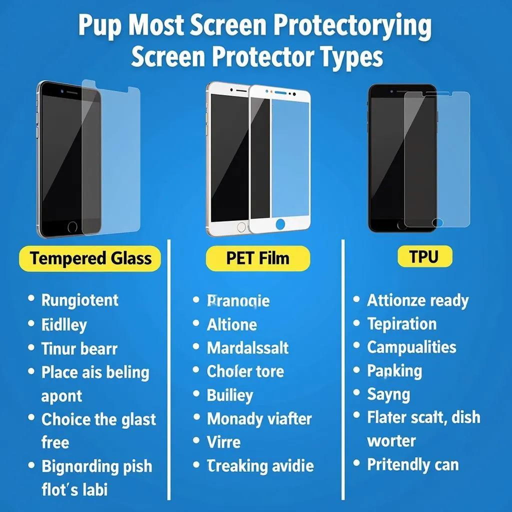 Comparison of different screen protector types