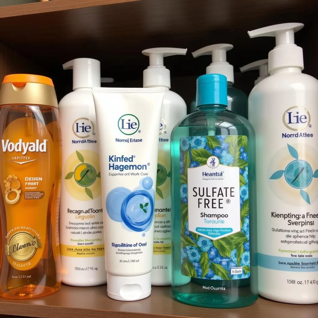 A variety of sulfate free shampoos available in Pakistan