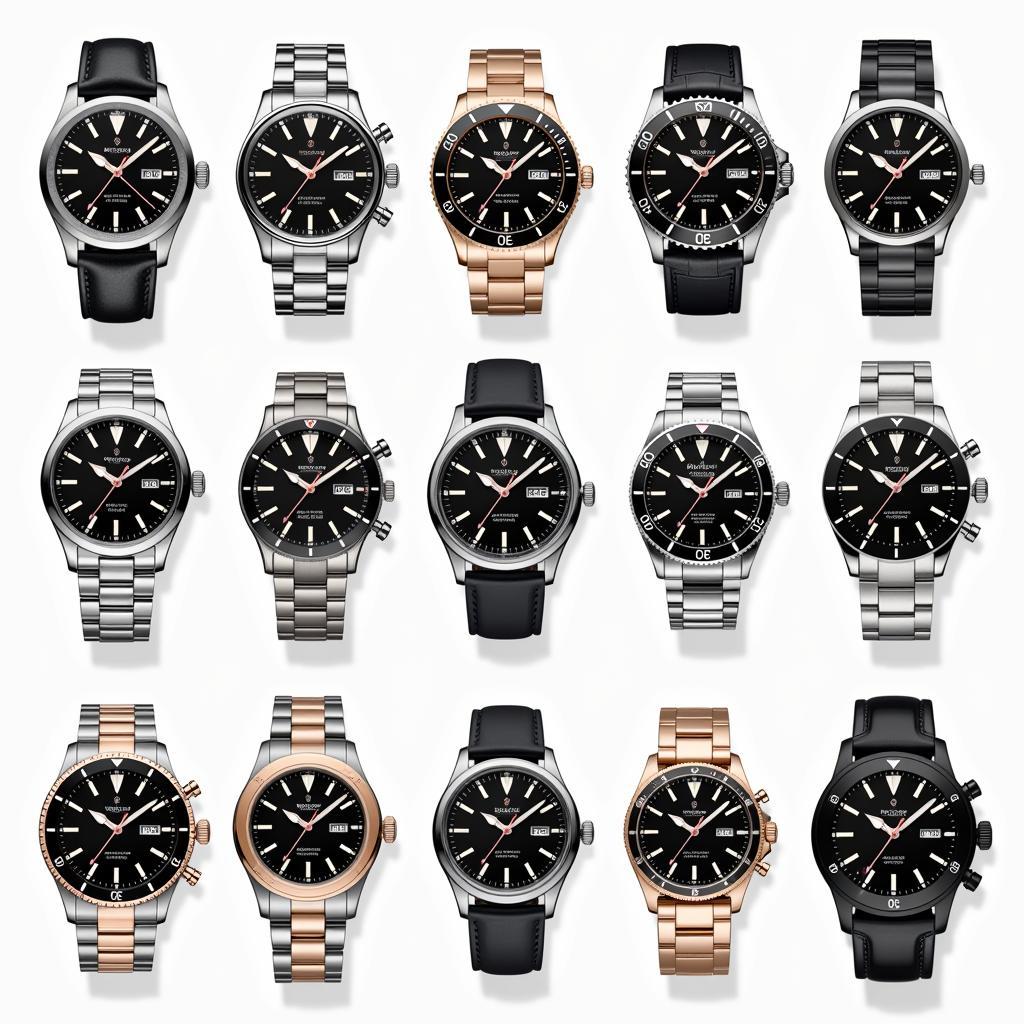 Different Watch Styles Displayed