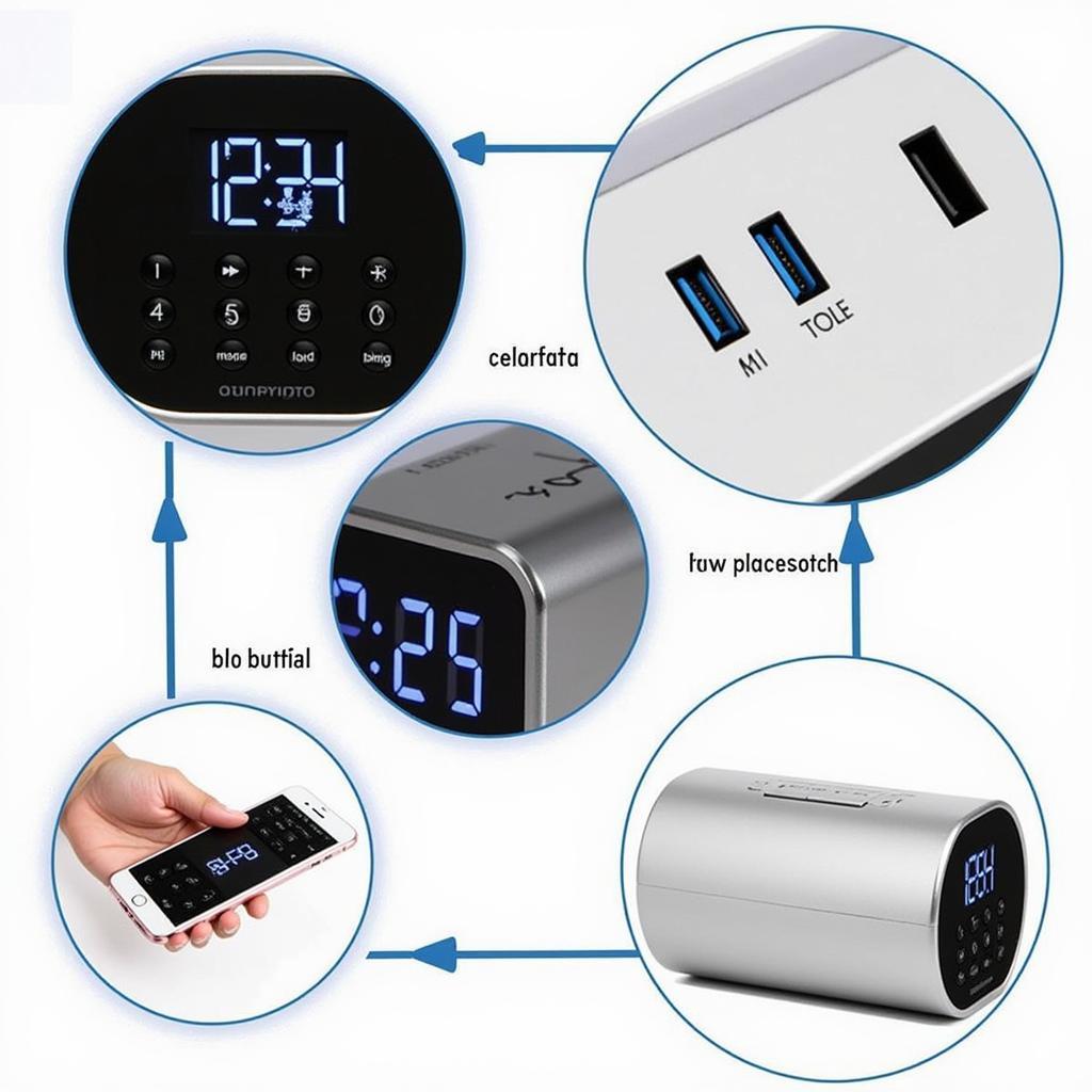 Digital alarm clock features