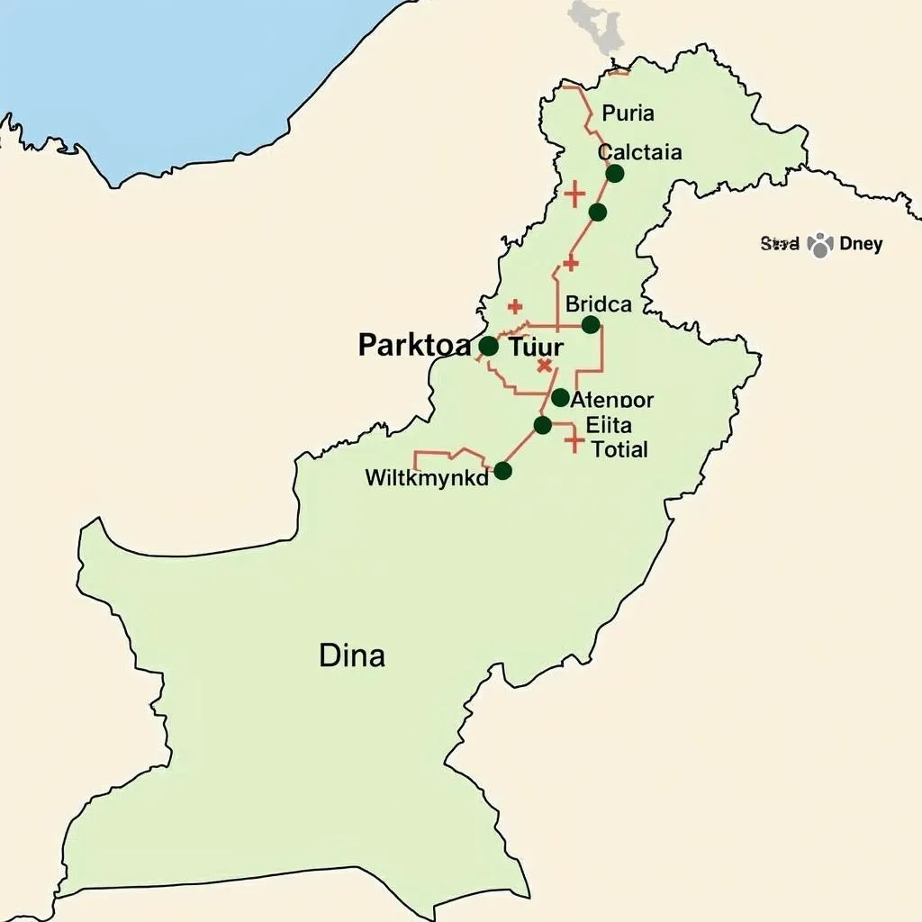 Dina Pakistan Map: Geographical Overview