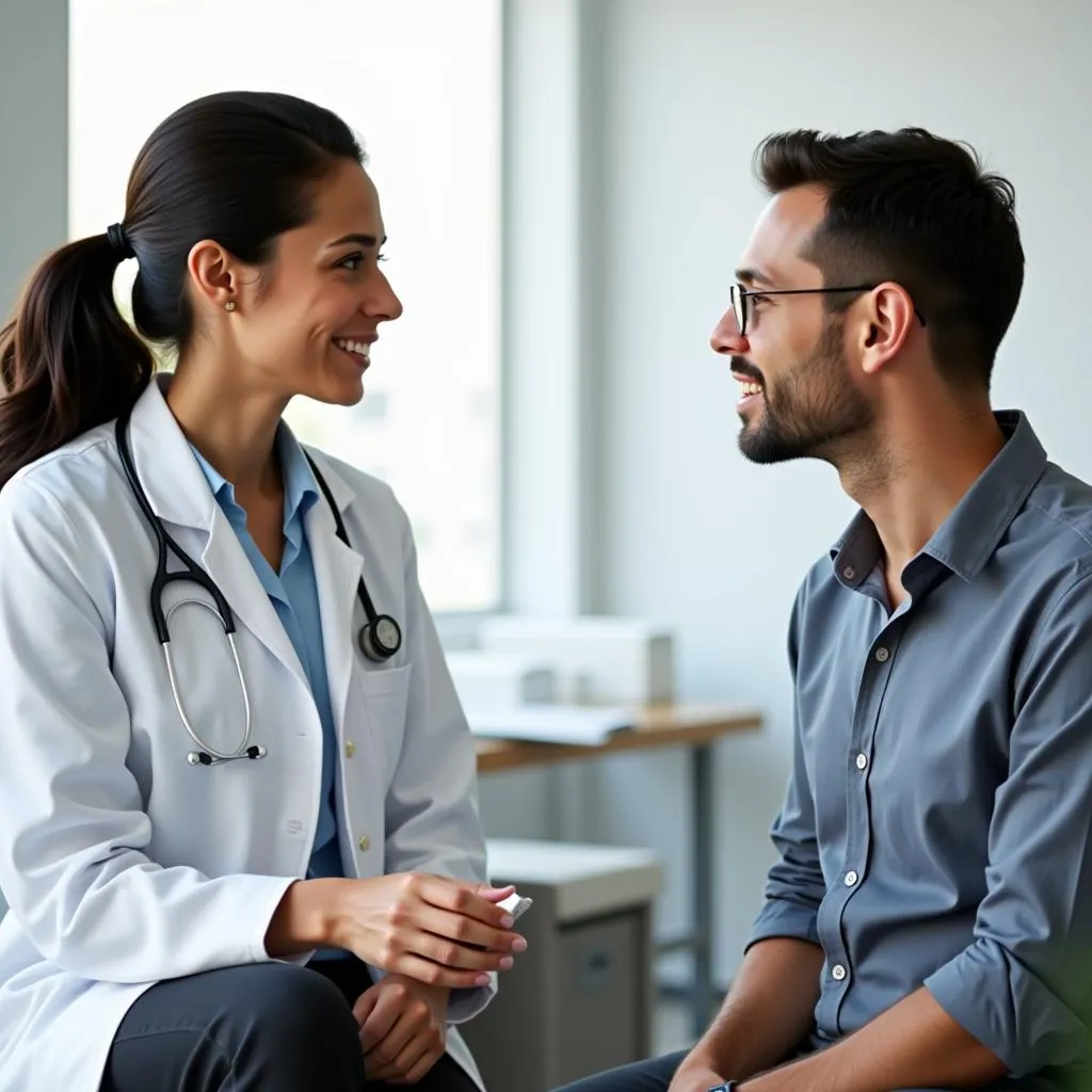 Doctor Consulting a Patient about Becefol