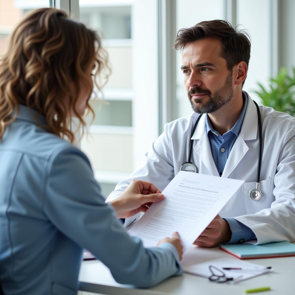 Doctor Consulting Patient with Cold and Flu in Pakistan