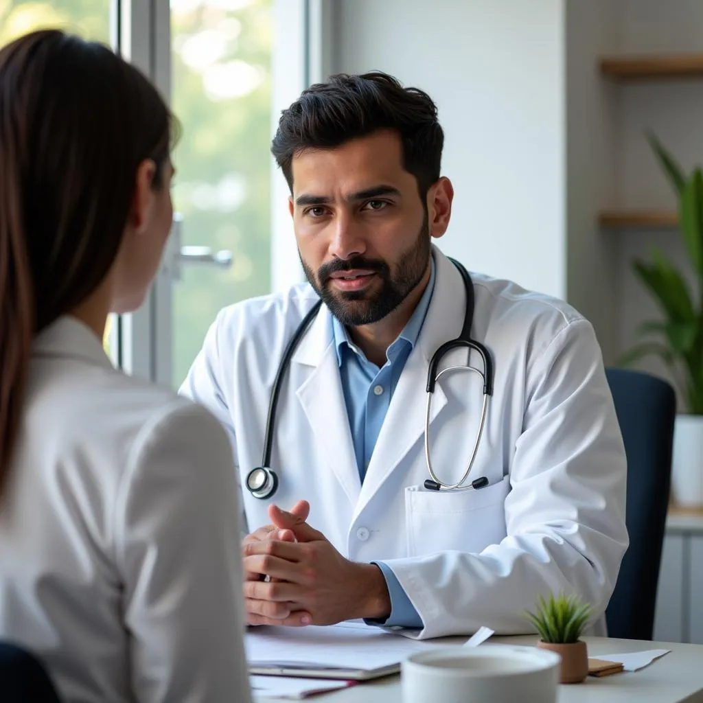 Doctor Consulting Patient in Pakistan