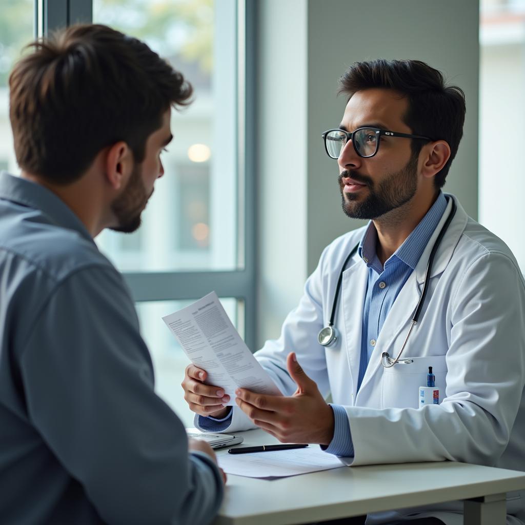 Doctor Consulting a Patient in Pakistan