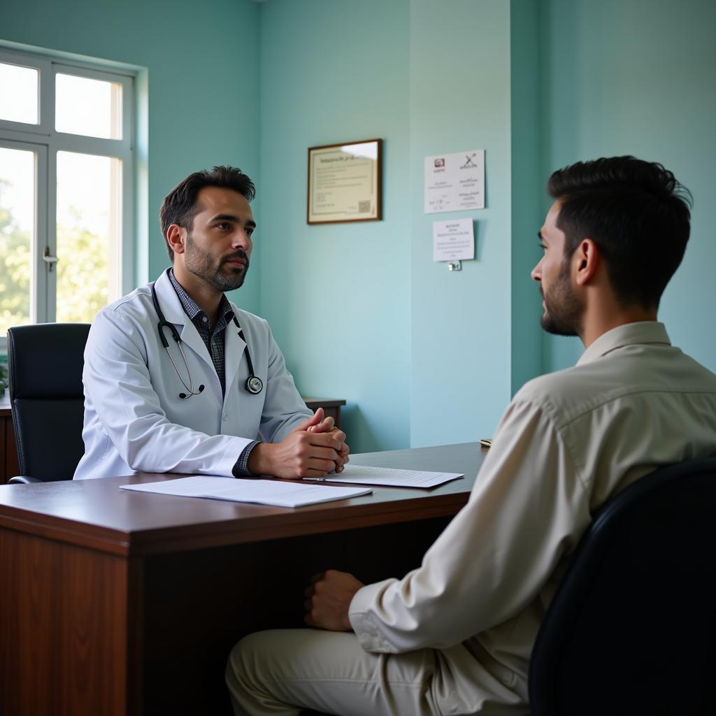 Doctor Consulting Patient Pakistan