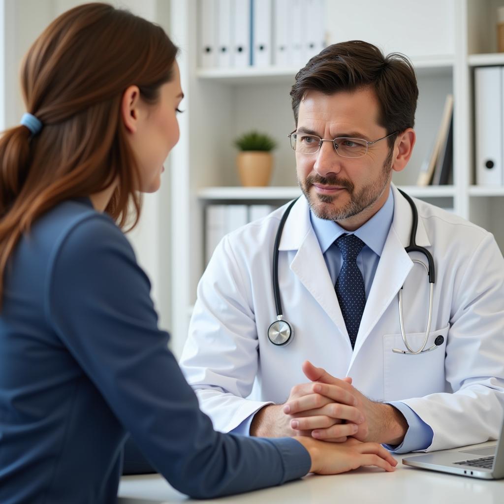 Doctor Consulting Patient About Allergies