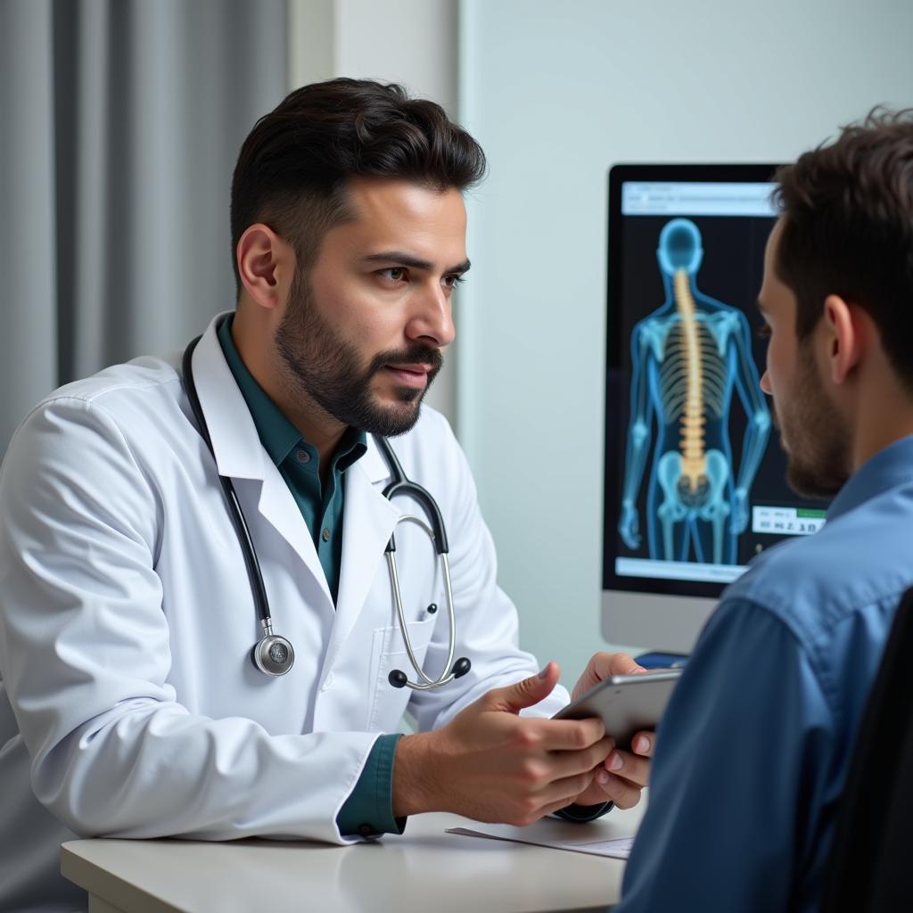 Doctor Consulting with Patient in Pakistan