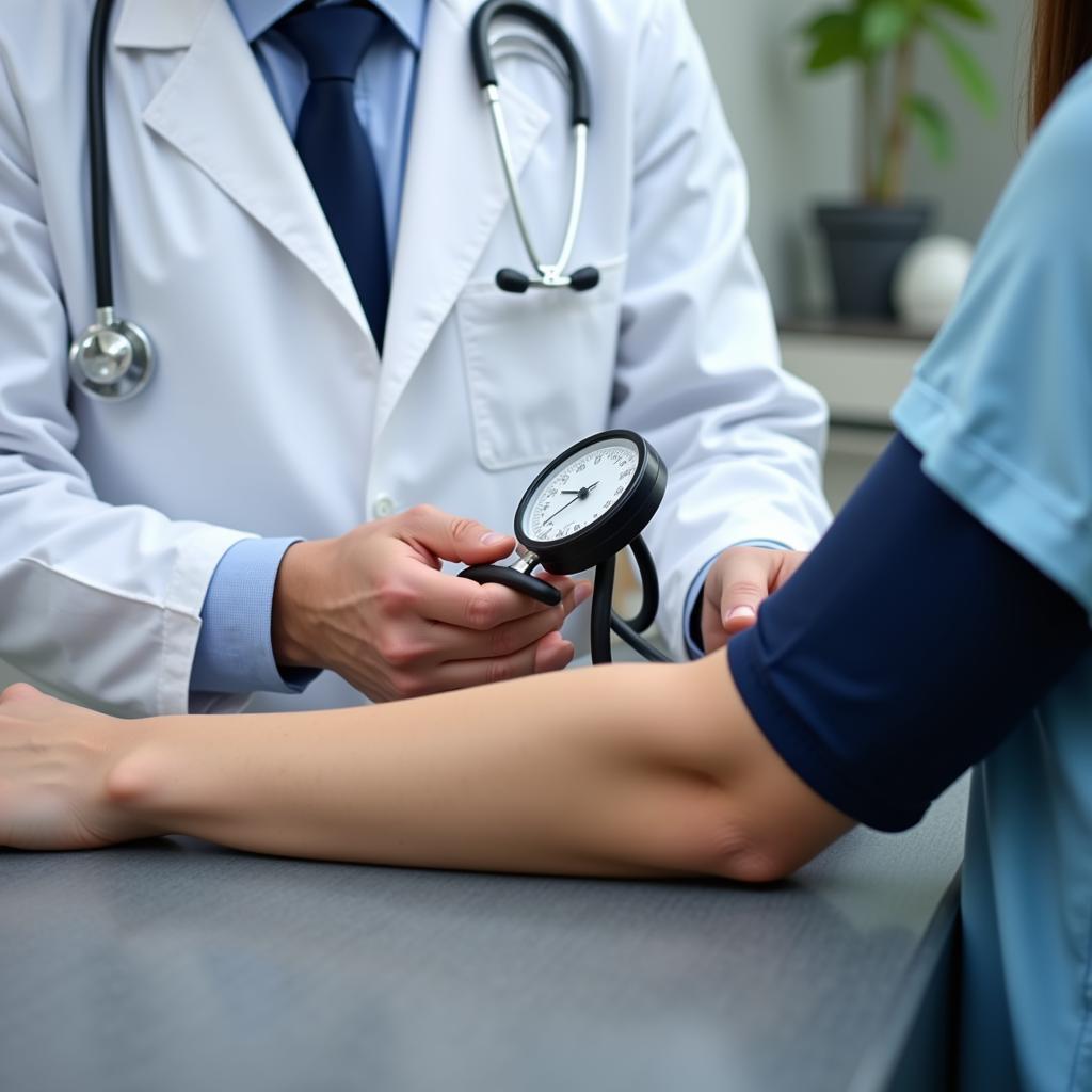 Doctor Measuring Blood Pressure