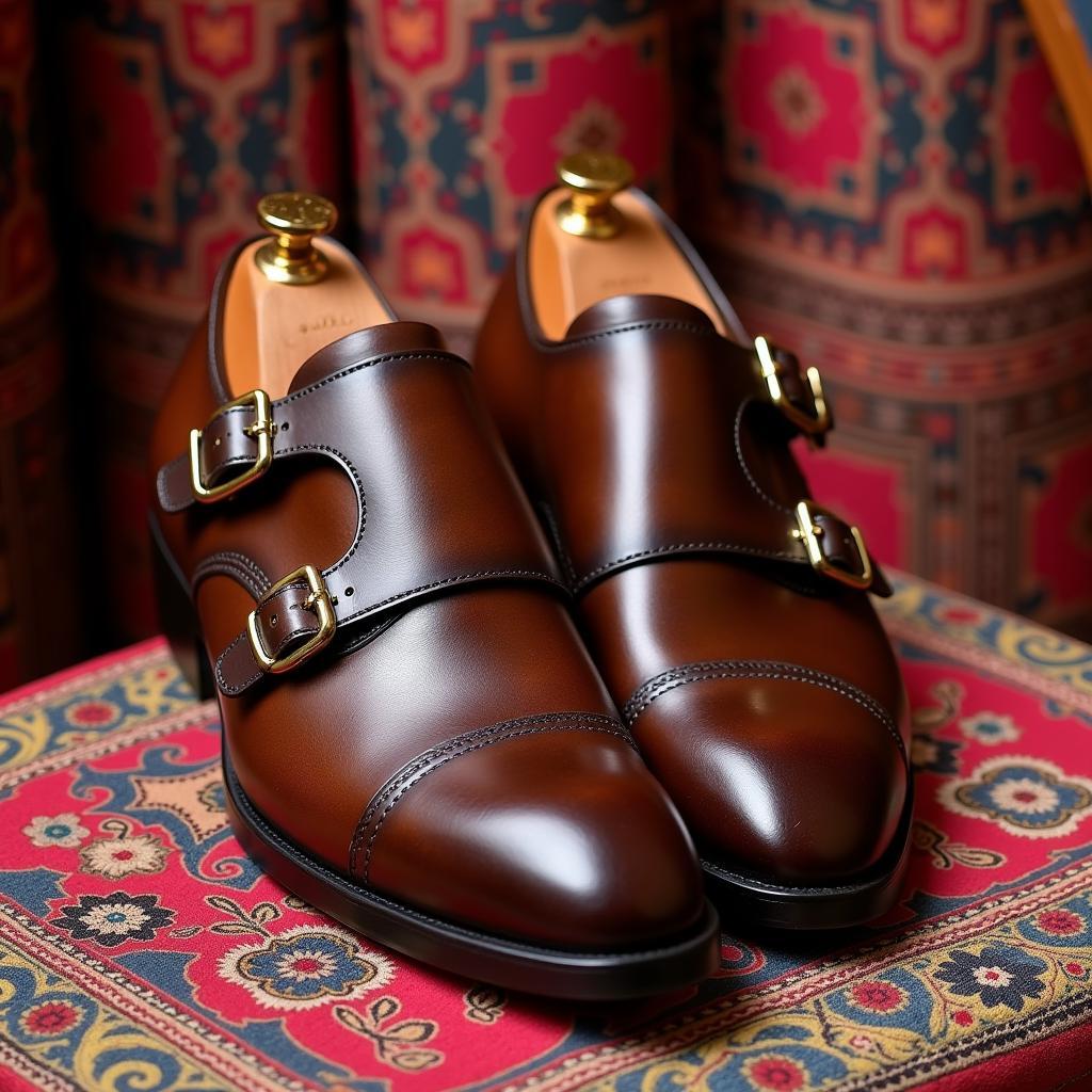 Men's Double Monk Strap Shoes