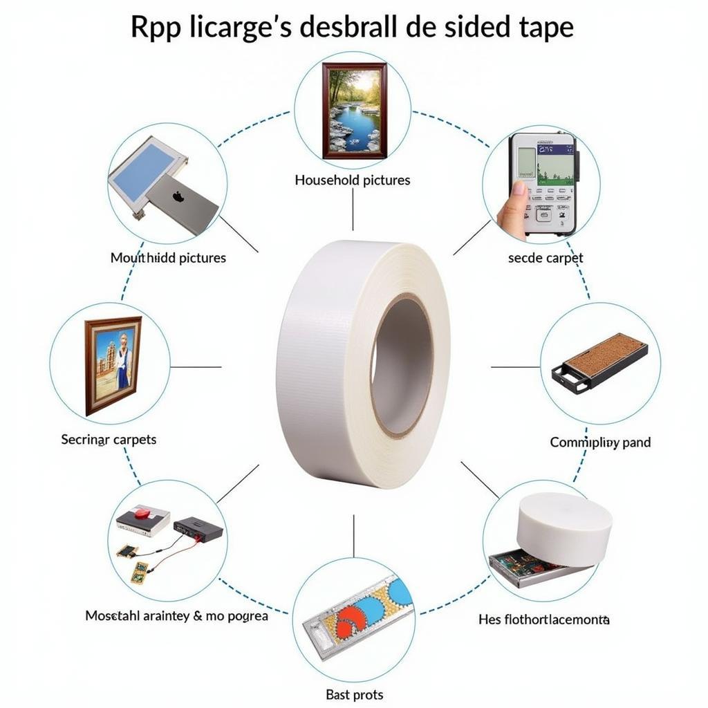 Various applications of double sided tape