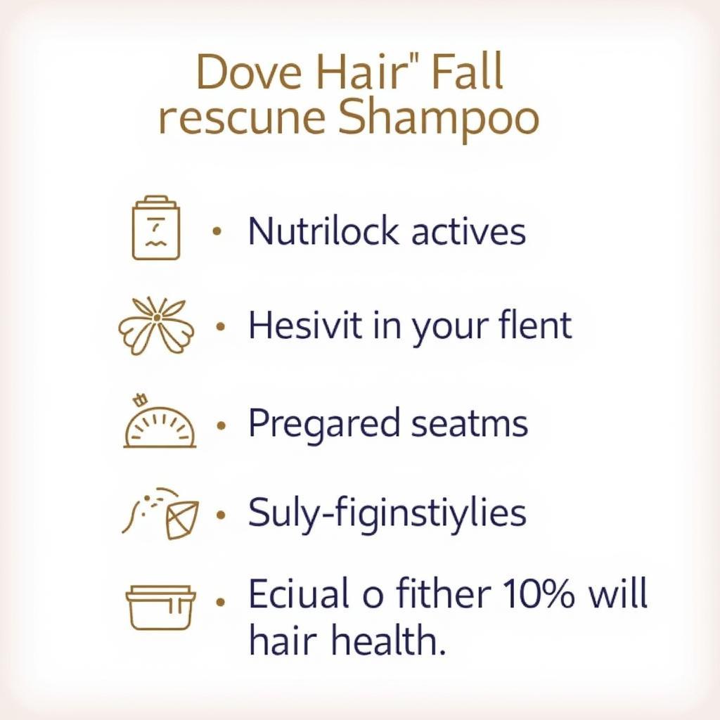 Key ingredients of Dove Hair Fall Rescue Shampoo