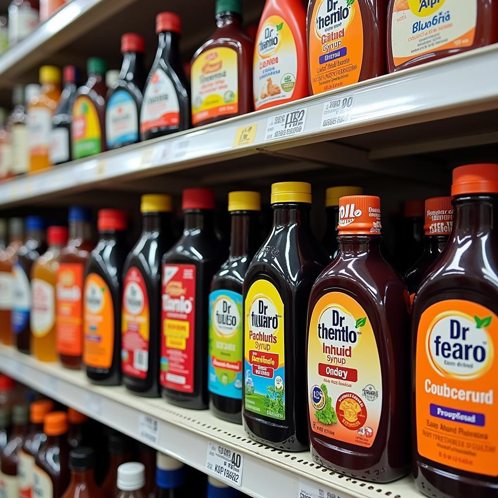 Dr Cough Syrup Pharmacy Shelves