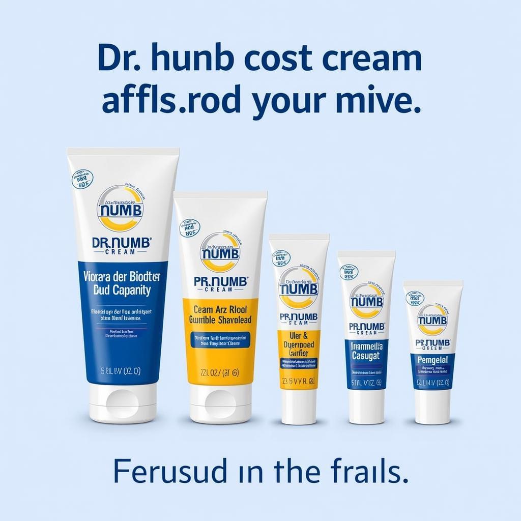 Dr Numb Cream Packaging