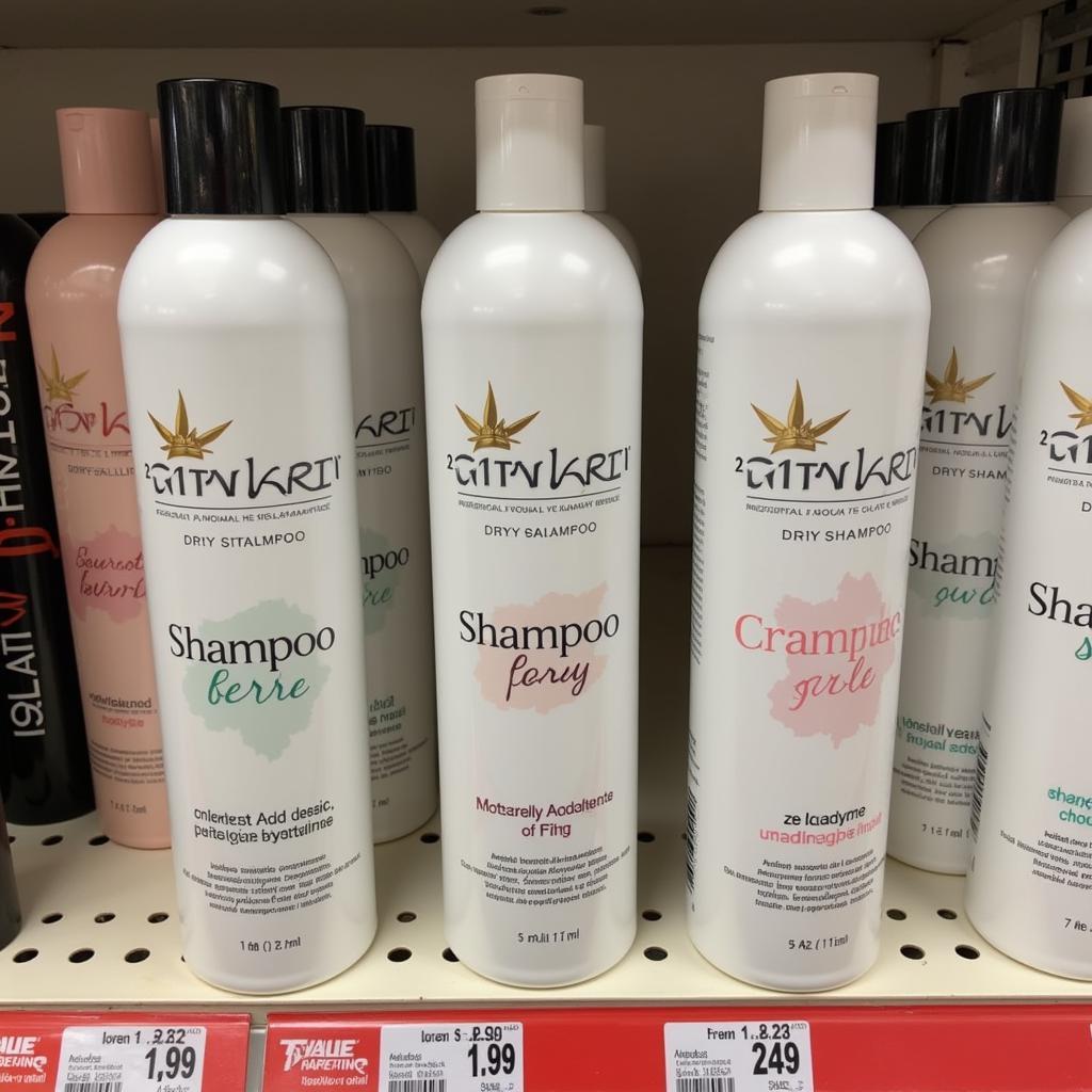 Variety of Dry Shampoos